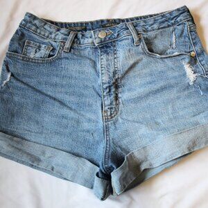 Wild Fable Denim Shorts - Super High Rise - Medium Wash - Cuffed - Size 10